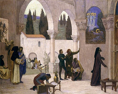 Inspiration Chretienne, 1887, Pierre Puvis de Chavannes