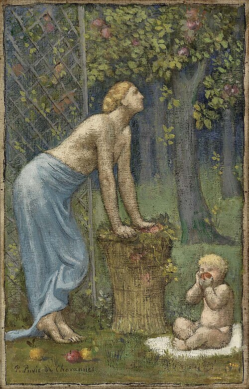 Recolte des Pommes, 1890, Pierre Puvis de Chavannes