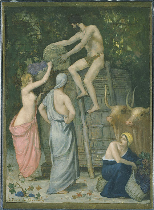 The Wine Press, 1865, Pierre Puvis de Chavannes