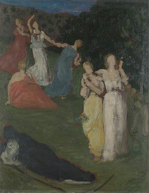 Death and the Maidens, 1869, Pierre Puvis de Chavannes