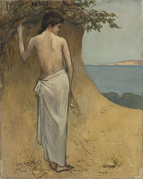 Mädchen am Meer, 1882, Pierre Puvis de Chavannes
