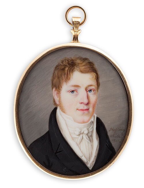 Portrait of a young man, 1811, Salomon Hofling