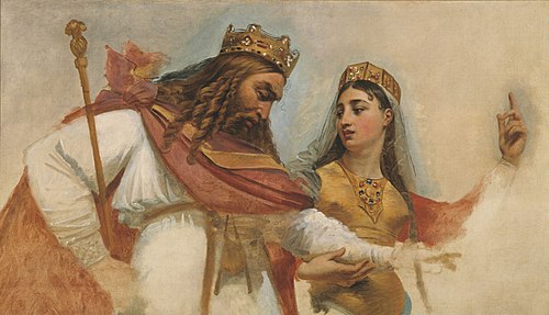 Esquisse pour la coupole du Panthéon (église Sainte-Geneviève) : Clovis et Clotilde, 1811, Antoine-Jean Gros