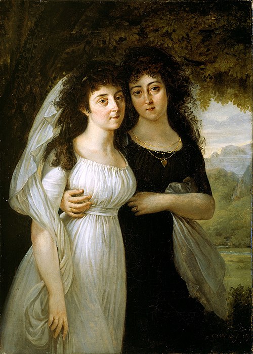 Portrait of the Maistre Sisters, 1796, Antoine-Jean Gros