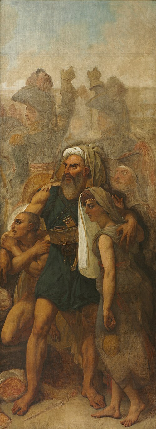 Egyptian Family (Sketch for "The Battle of the Pyramids"), 1835, Antoine-Jean Gros