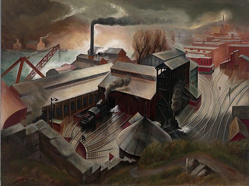 Engine House and Bunkers, 1934, Austin Mecklem