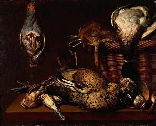 Nature morte au gibier, 1671, T. Mather