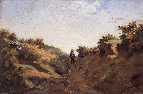 Paysage avec chemin creux, 1895, Albert Declercq