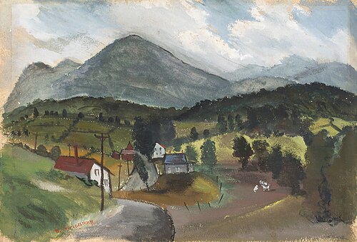 Catskill Valley, 1940, Beatrice Mandelman
