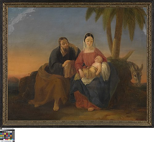 Rest on the Flight into Egypt, 1812, Henry Jean Becquet