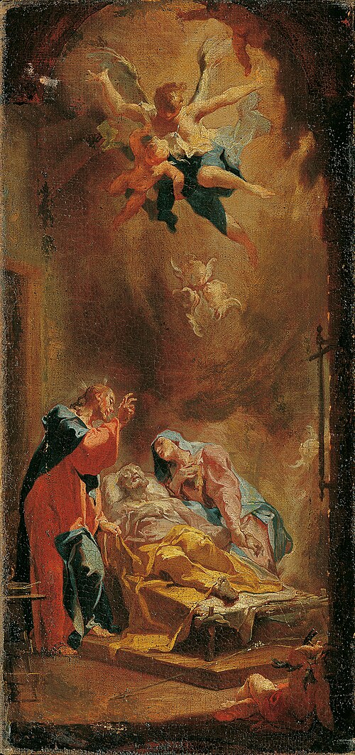 Der Tod des heiligen Joseph, 1752, Caspar Franz Sambach