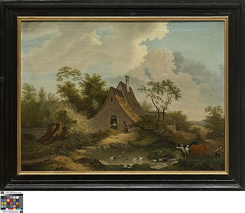 Landschap met hoeve, 1842, Thomas Joseph Liebaert