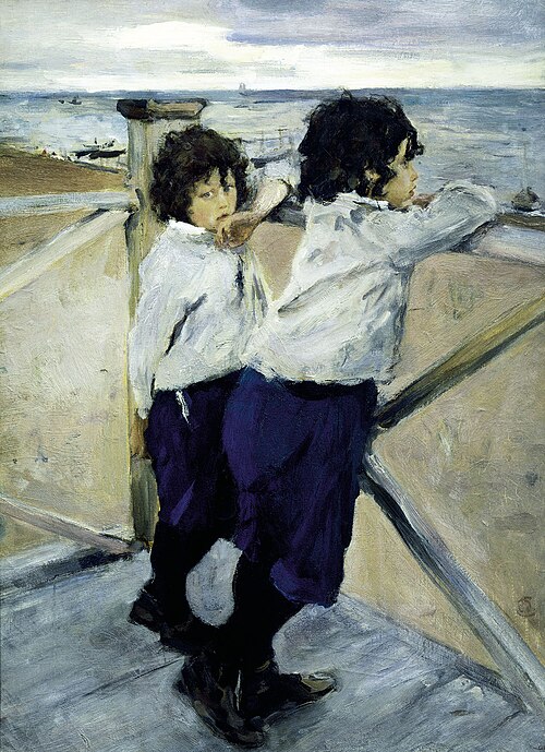 Children. Sasha and Yura Serov, 1899, Valentin Serov