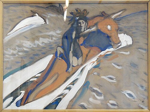 Rape of Europa, 1910, Valentin Serov