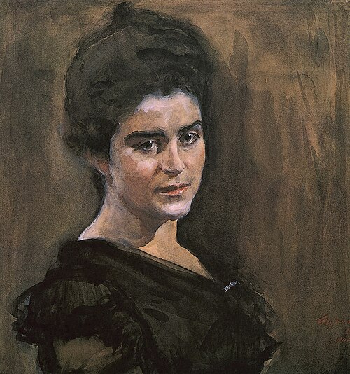 Portrait of Sophia Dragomirova-Lukomskaya, 1900, Valentin Serov