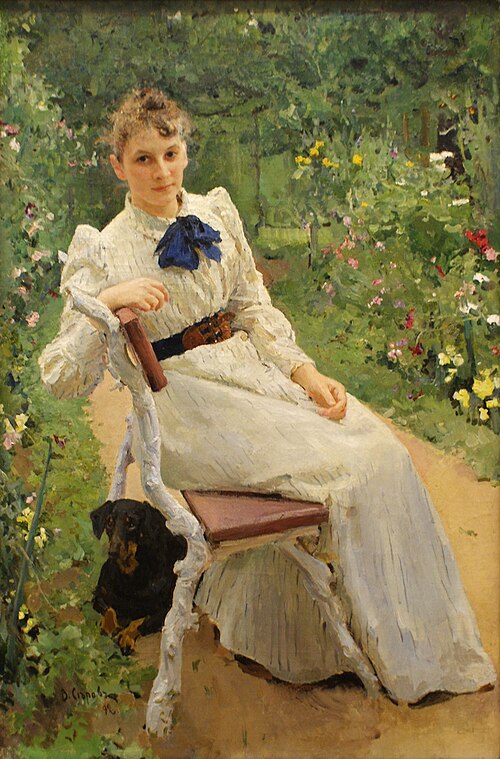 Portrait of O. F. Tomara, 1892, Valentin Serov