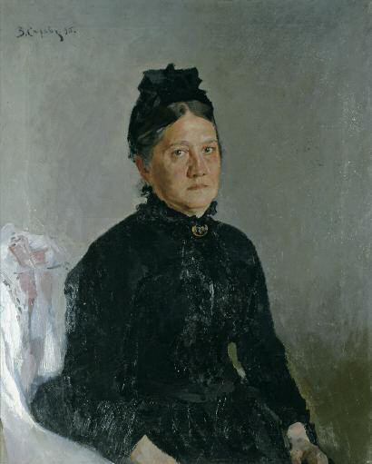Wife of Kostroma manifacture's director, 1895, Valentin Serov