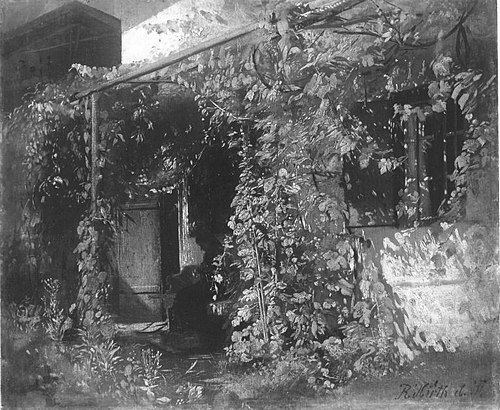 In der Laube (Gartenlaube), 1865, Rudolf Hirth du Frênes