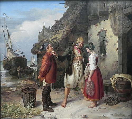 Marriage proposal on Helgoland, 1834, Rudolf Jordan