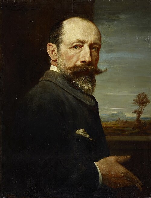 Selbstporträt, 1885, Rudolf Michael Kuppelmayr
