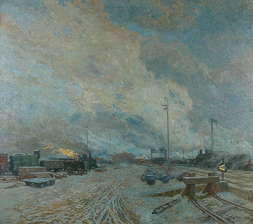 Frachtenbahnhof, 1900, Rudolf Quittner