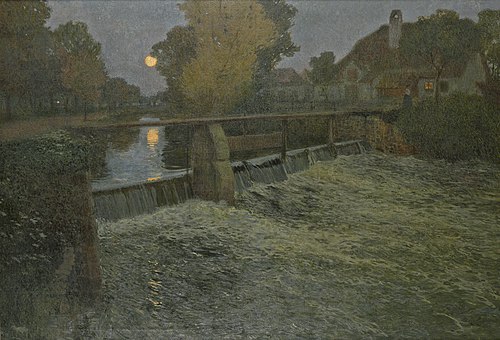 Die Schleuse, 1908, Rudolf Quittner