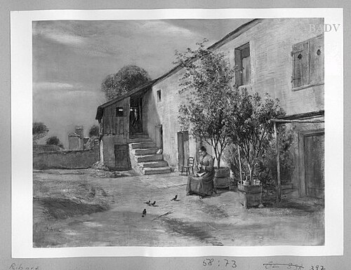 country house near Fontainebleau, 1873, Rudolf Ribarz