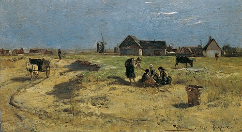 Landschaft aus Cayeux, 1881, Rudolf Ribarz