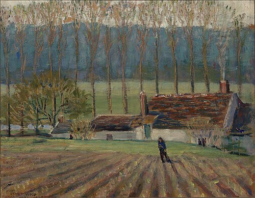 Truck Garden, Moret, 1924, Grant Wood