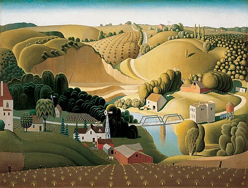 Stone City, Iowa, 1930, Grant Wood