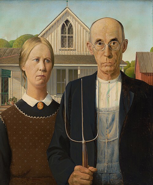 American Gothic, 1930, Grant Wood