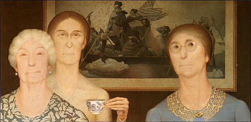 Filles de la Révolution, 1932, Grant Wood