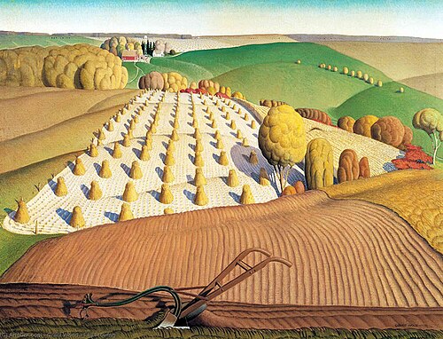 Labour d'automne, 1931, Grant Wood