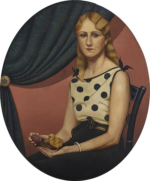 Portrait of Nan, 1933, Grant Wood