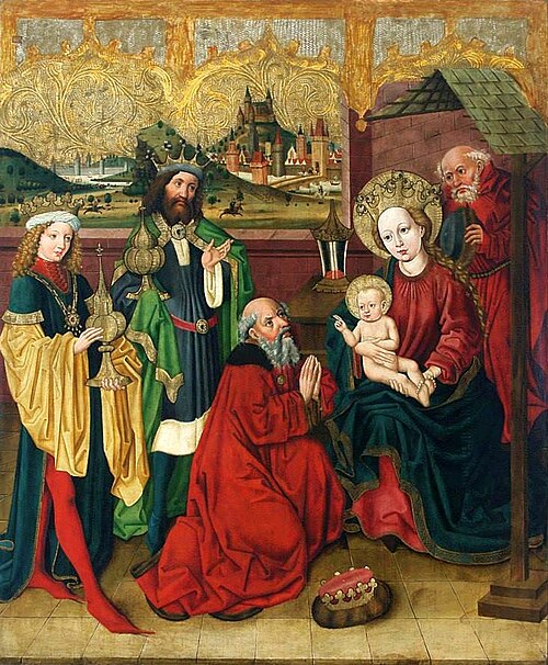 L'Adoration des mages, 1466, Mikołaj Obilman