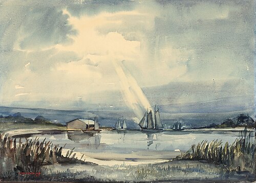 The Inner Harbor, 1937, Charles H. Reinike