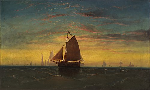 Boston Harbor, 1860, Charles Manger