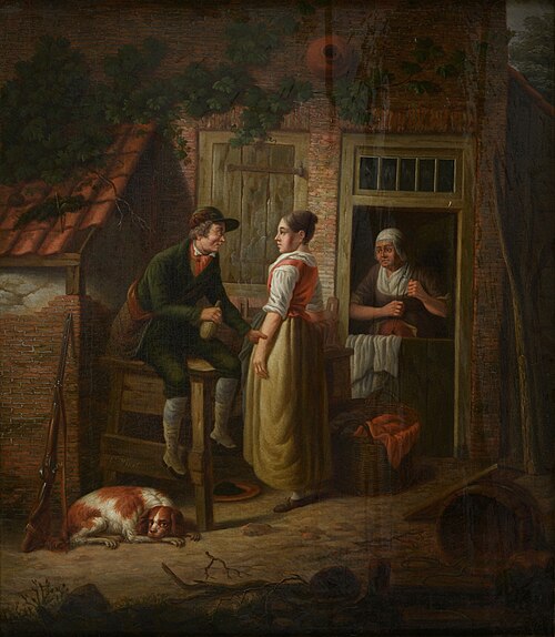 Rustende jager, 1847, Christoffel Wüst