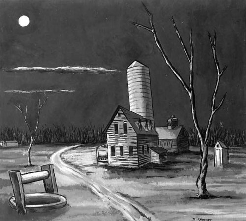 Farm in Moonlight, 1938, Daniel Koerner
