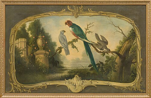 Landschap met papegaaien, 1780, Aert Schouman