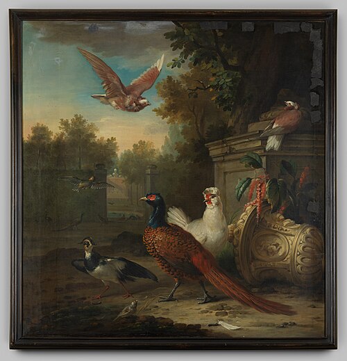 Hoenderhof, 1749, Aert Schouman