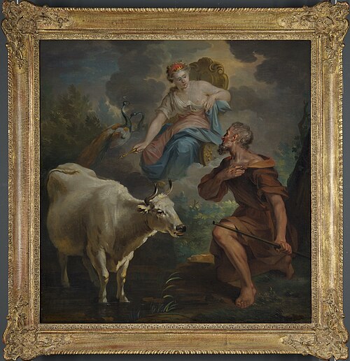 Juno calls to monitor Io Argus, 1738, Aert Schouman