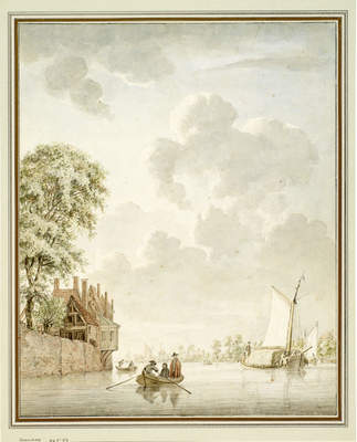 View on The Meswede At Dart, 1751, Aert Schouman