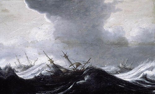 Dutch Shipping in Heavy Seas, 1650, Pieter Mulier le Vieux
