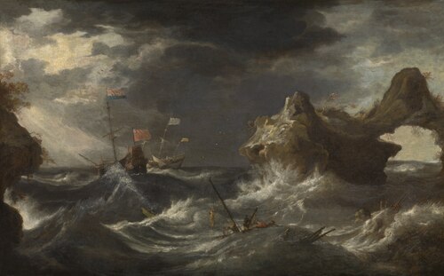 Storm at Sea, 1642, Pieter Mulier le Vieux