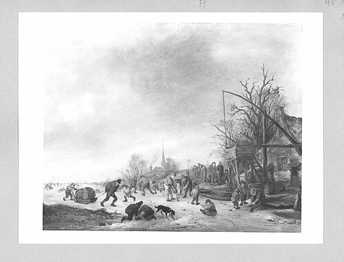 winterlandscape, 1646, Isaac van Ostade