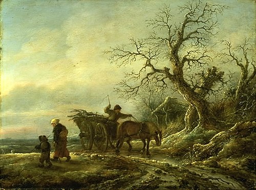 A Winter Scene, 1642, Isaac van Ostade