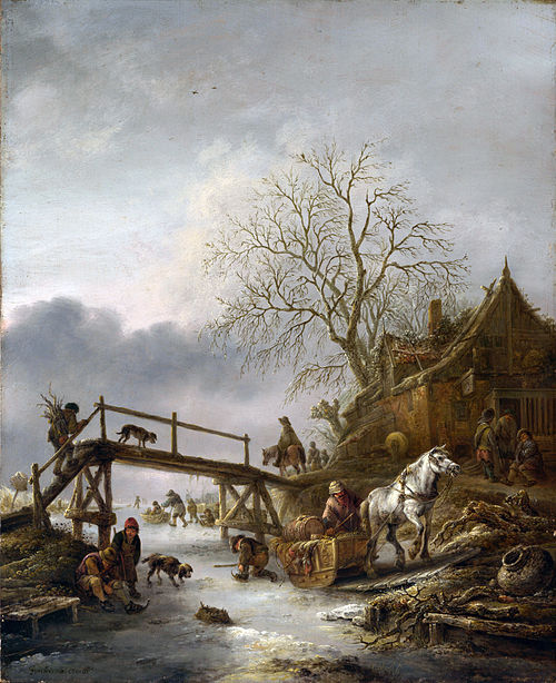 A Winter Scene, 1640, Isaac van Ostade
