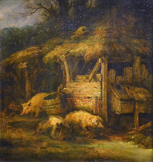 Le Toit à porcs, 1650, Isaac van Ostade