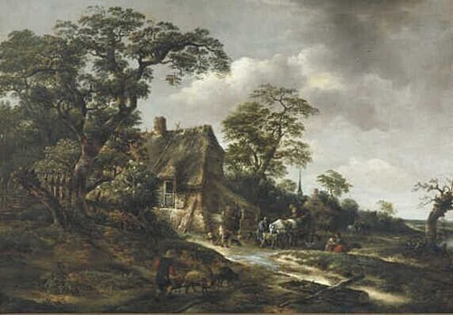 Inn in the Dunes, 1644, Isaac van Ostade
